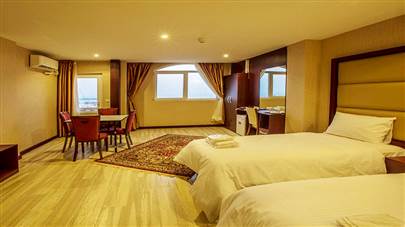 اتاق دو تخته تویین هتل آرتا قشم اتاق دو تخته تویین هتل آرتا قشم